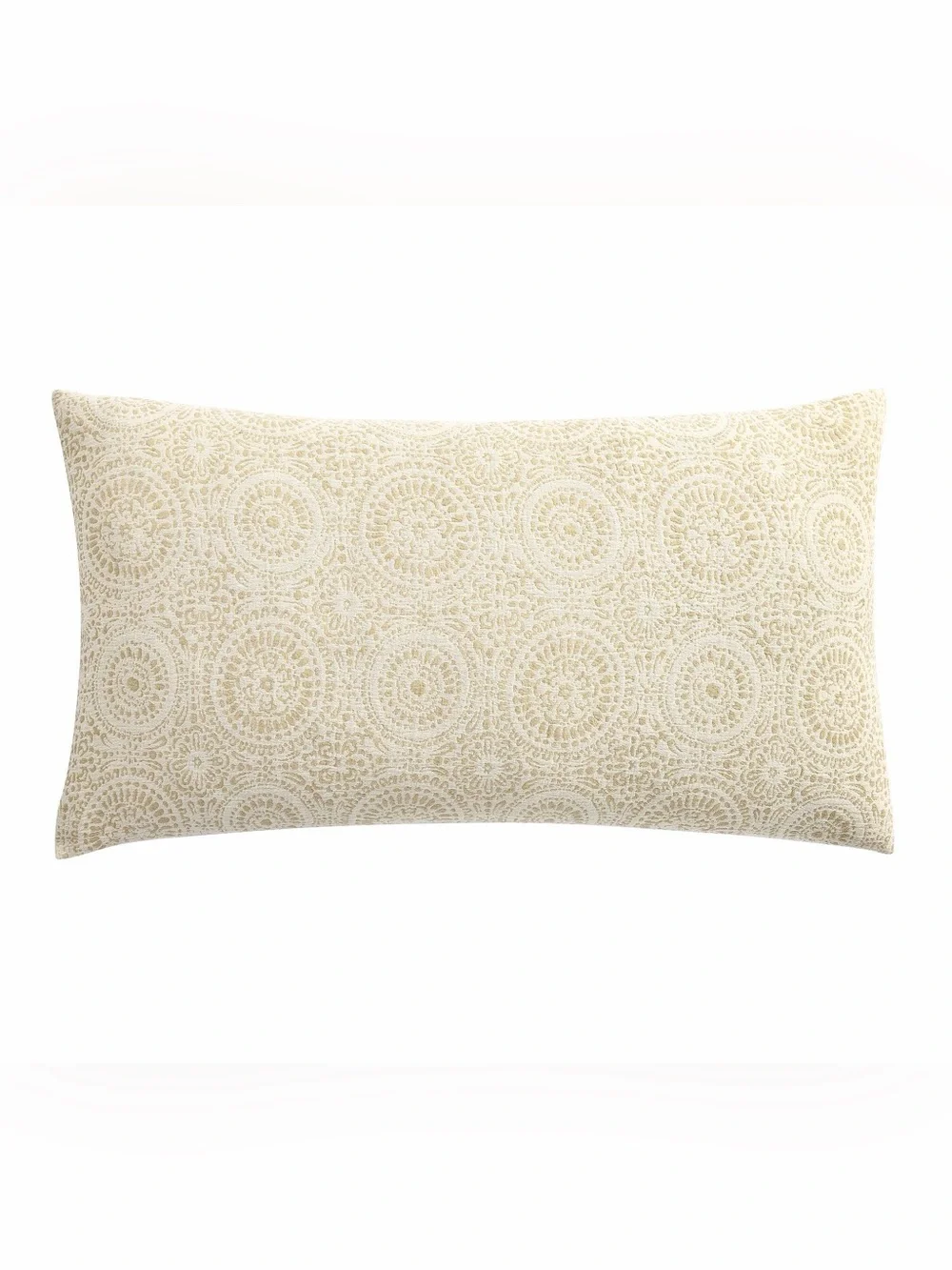 Set of 2 Pottery Barn Cotton Jacquard Medallion Shams - king size